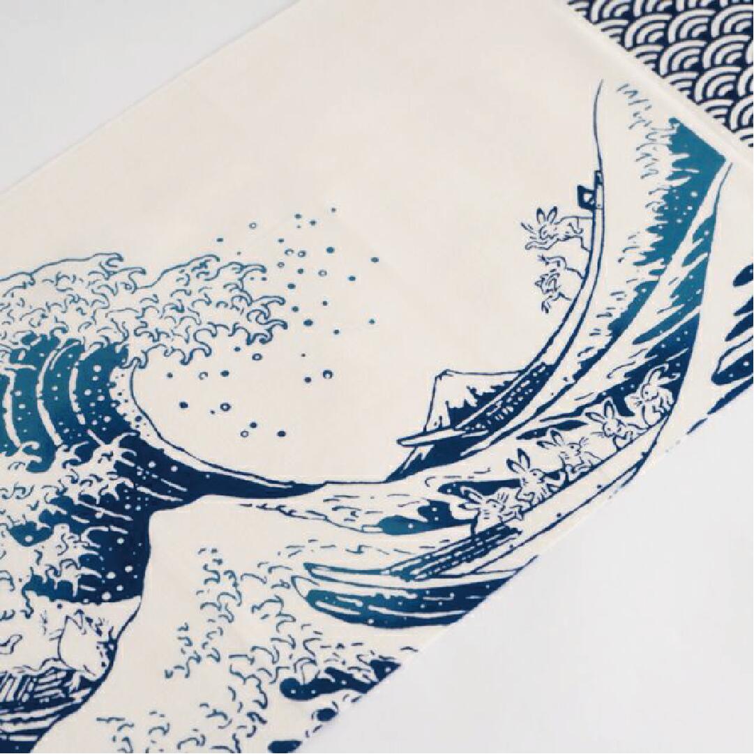 Tenugui Towel (Japanese Hand Towel) - The Great Wave off Kanagawa -