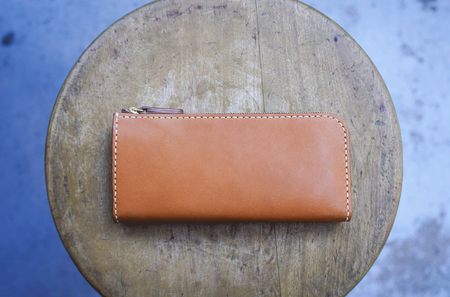 High Quality Tochigi Leather Long Wallet, Handmade in Japan