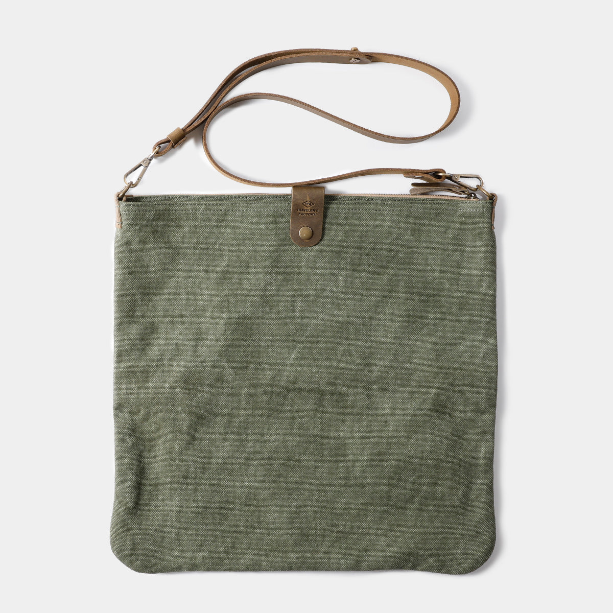 TRAVELER'S COMPANY Traveler's Factory Canvas Shoulder Bag - M Size / Olive -
