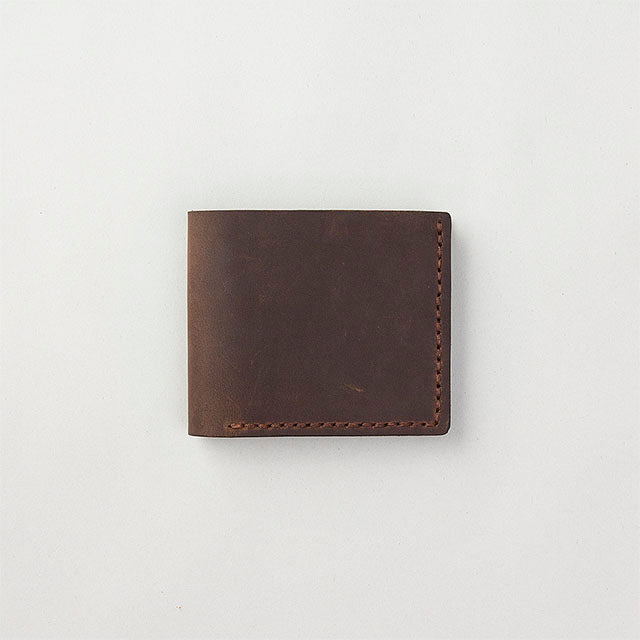 TRAVELER'S COMPANY Traveler's Factory Leather Bifold Wallet - Brown -