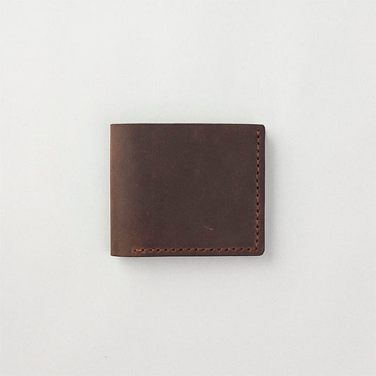 TRAVELER'S COMPANY Traveler's Factory Leather Bifold Wallet - Brown -