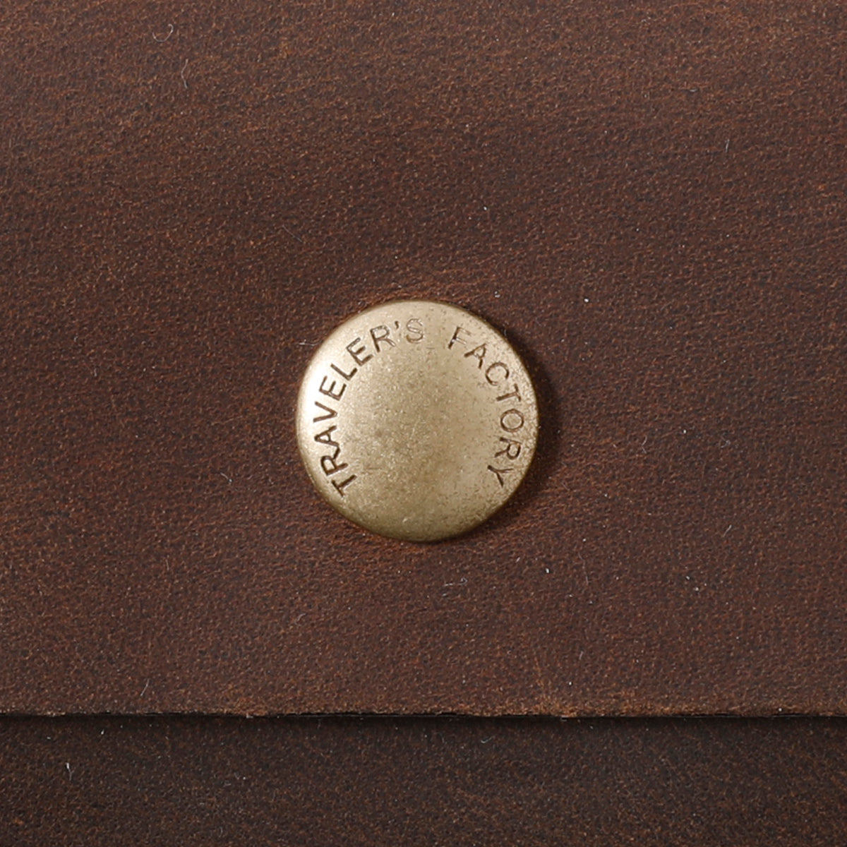 TRAVELER'S COMPANY Traveler's Factory Leather Coin Case - Brown -
