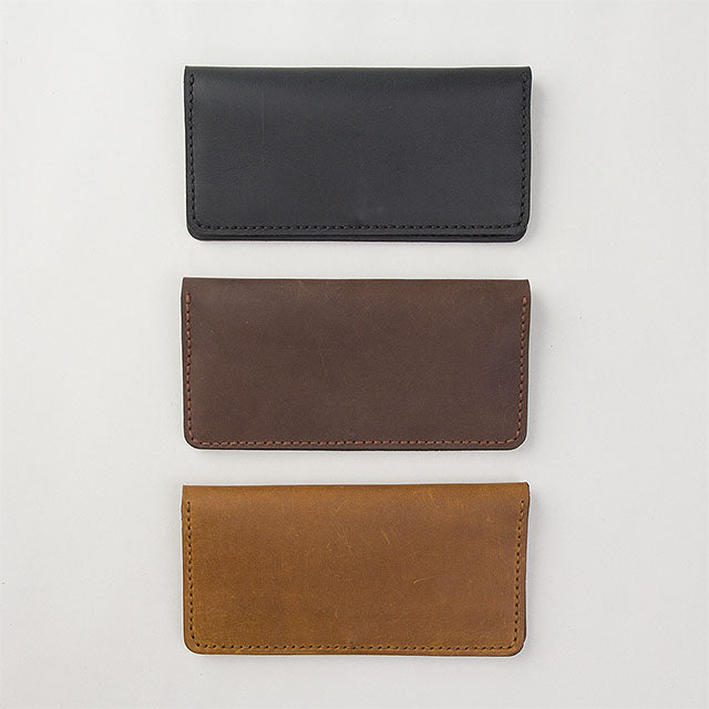 TRAVELER'S COMPANY Traveler's Factory Leather Long Wallet - Black -