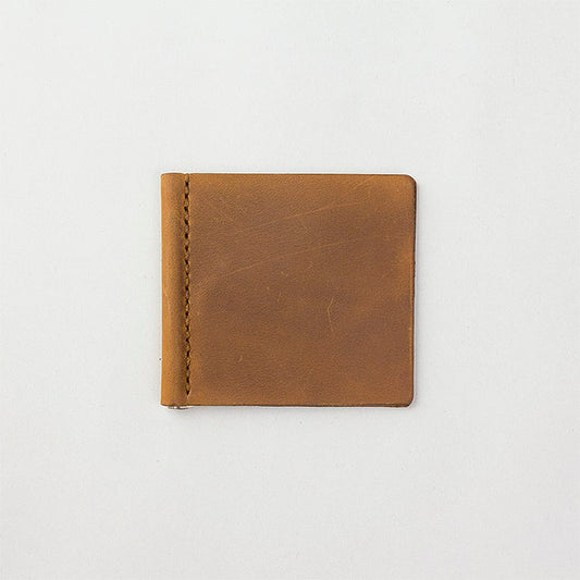 TRAVELER'S COMPANY Traveler's Factory Leather Money Clip - Camel -