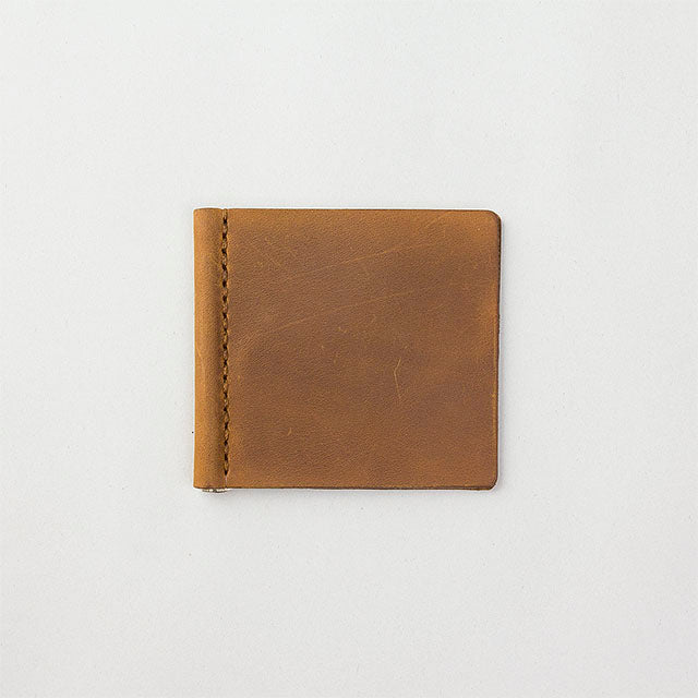 TRAVELER'S COMPANY Traveler's Factory Leather Money Clip - Camel -