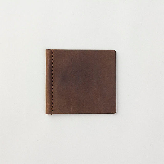TRAVELER'S COMPANY Traveler's Factory Leather Money Clip - Brown -
