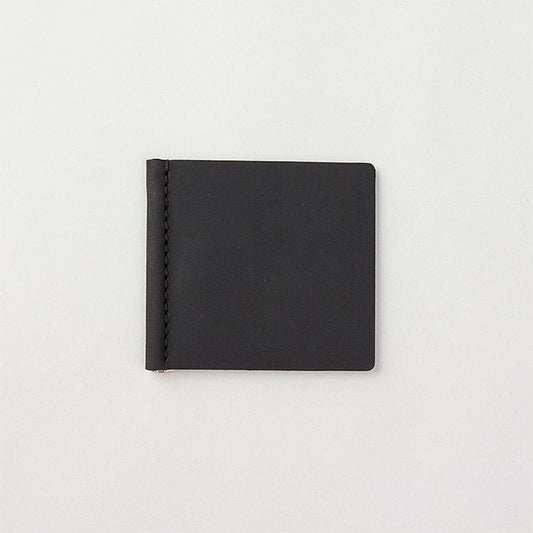 TRAVELER'S COMPANY Traveler's Factory Leather Money Clip - Black -