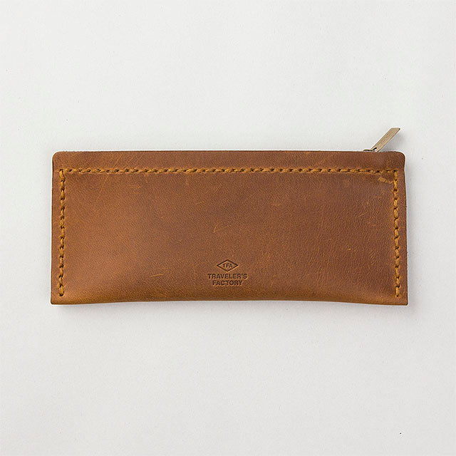 TRAVELER'S COMPANY Traveler's Factory Leather Pen Case - M Size / Camel -