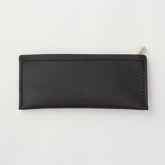 TRAVELER'S COMPANY Traveler's Factory Leather Pen Case - M Size / Black -
