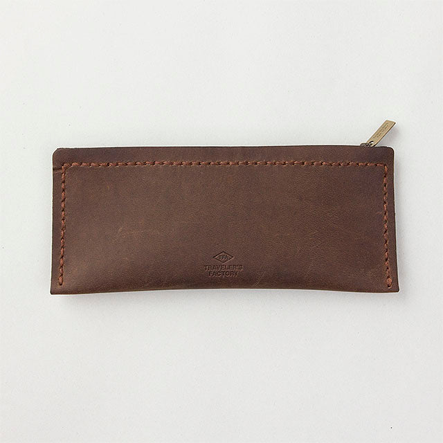 TRAVELER'S COMPANY Traveler's Factory Leather Pen Case - M Size / Brown -