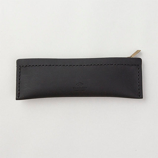 TRAVELER'S COMPANY Traveler's Factory Leather Pen Case - S Size / Black -
