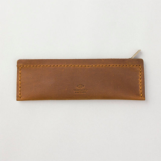 TRAVELER'S COMPANY Traveler's Factory Leather Pen Case - S Size / Camel -