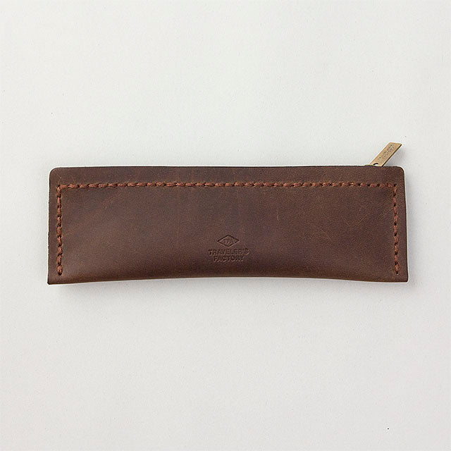 TRAVELER'S COMPANY Traveler's Factory Leather Pen Case - S Size / Brown -