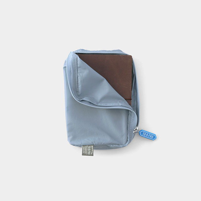 TRAVELER'S COMPANY Traveler's Factory x TO&FRO Organizer for TRAVELER’S notebook Passport Size - Blue Gray -