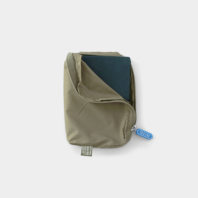 TRAVELER'S COMPANY Traveler's Factory x TO&FRO Organizer for TRAVELER’S notebook Passport Size - Olive -