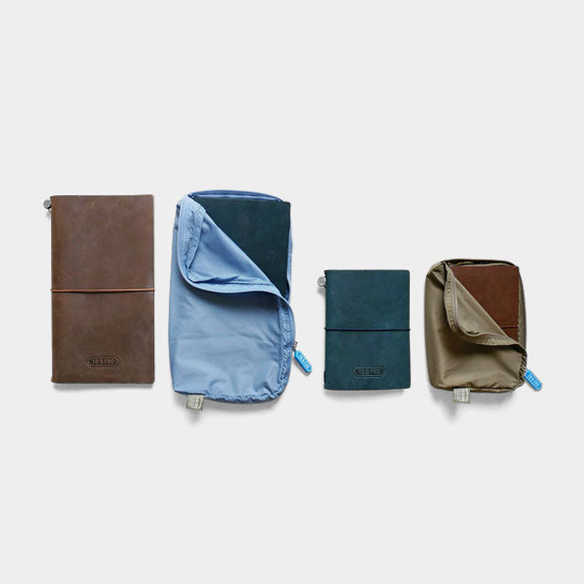 TRAVELER'S COMPANY Traveler's Factory x TO&FRO Organizer for TRAVELER’S notebook Passport Size - Blue Gray -