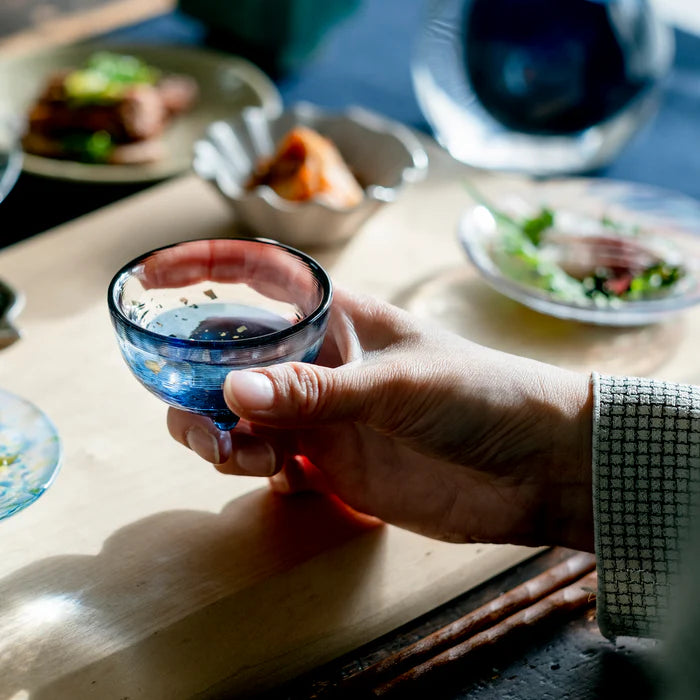 Tsugaru Vidro Mini Glass 4 pcs Set - Japanese Sea - , Japanese Sake Cup , Made in Japan