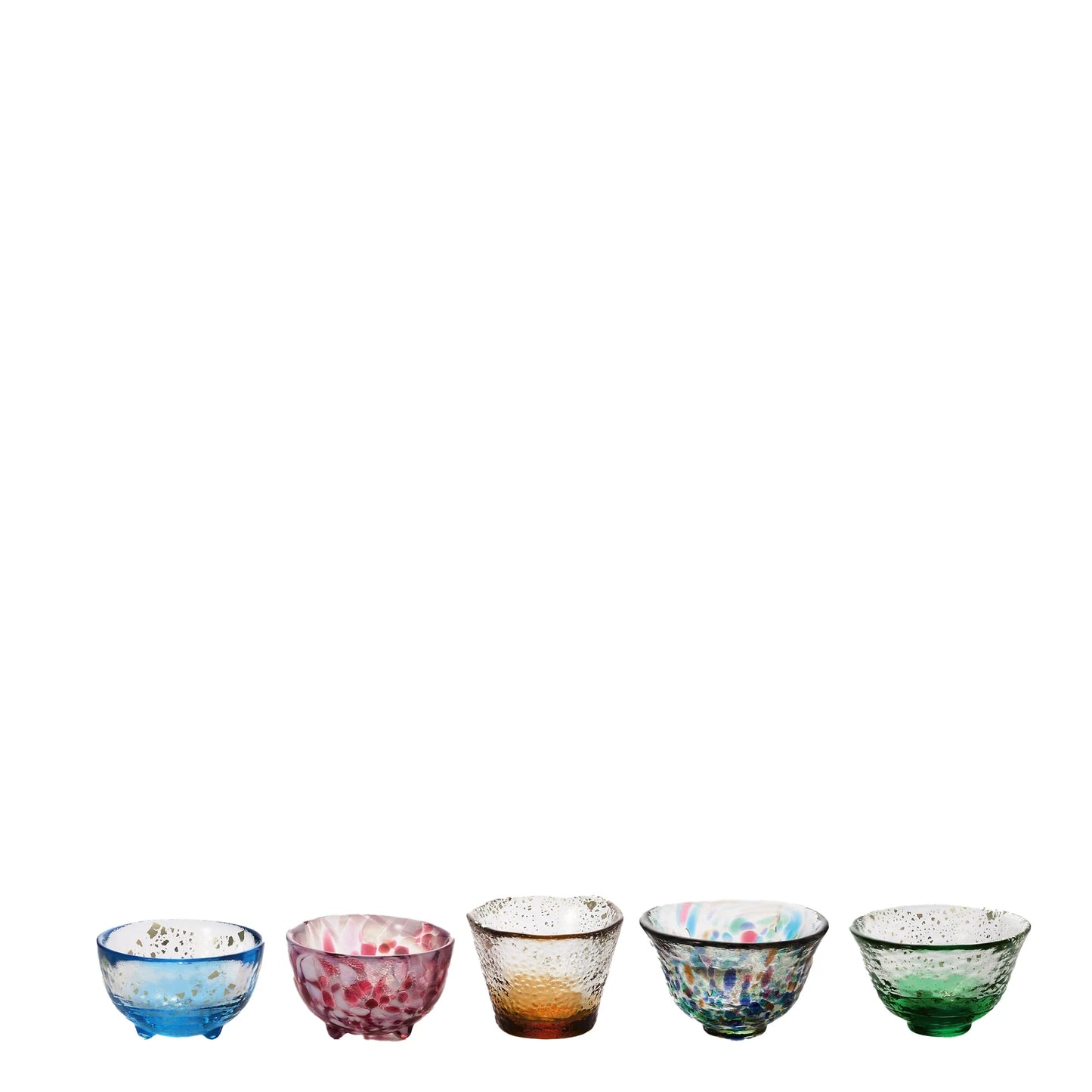 Tsugaru Vidro Mini Glass 5 Set, Japanese Sake Cup , Made in Japan