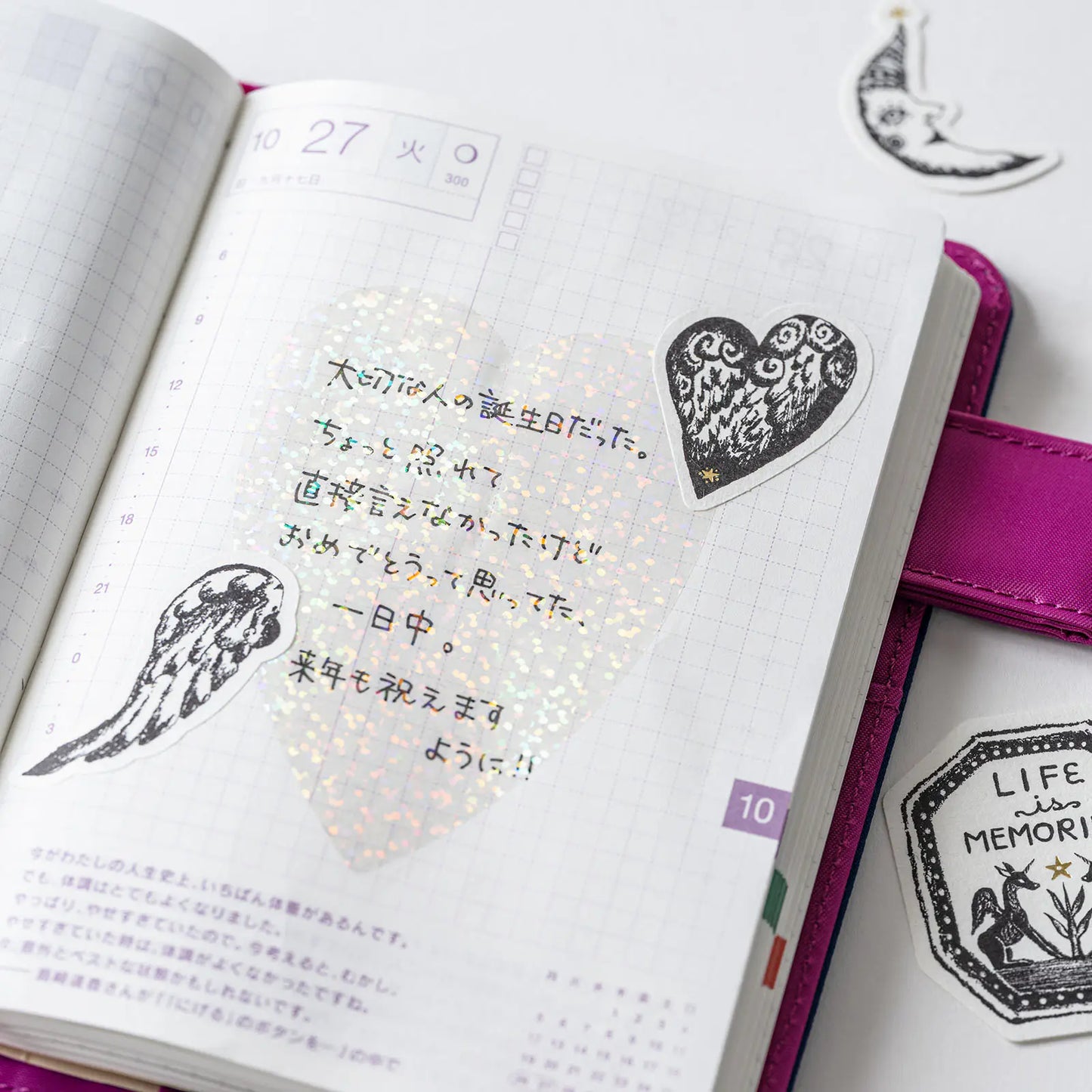 Unforgettable Day Stickers: not a dream,  2026 Hobonichi Accessories