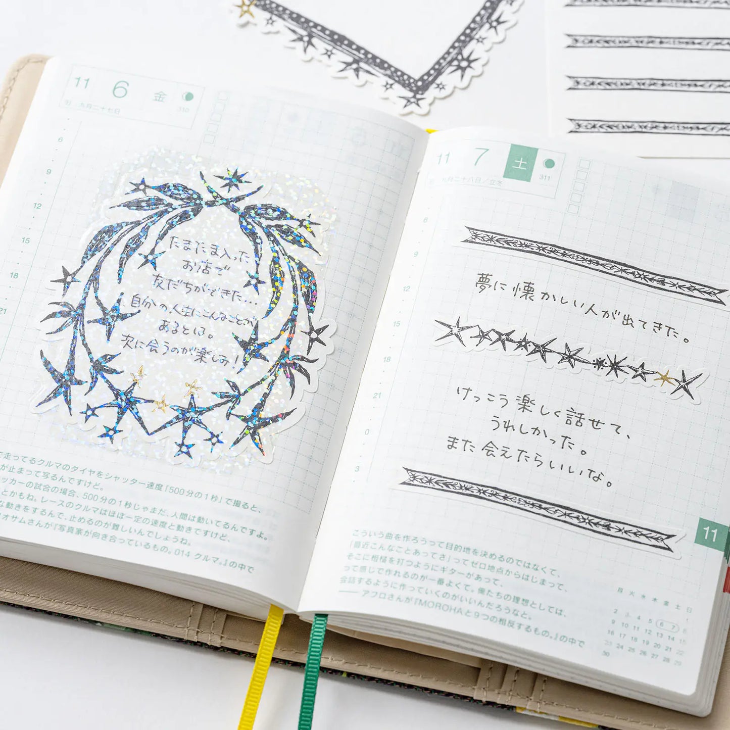 Unforgettable Day Stickers: not a dream,  2026 Hobonichi Accessories