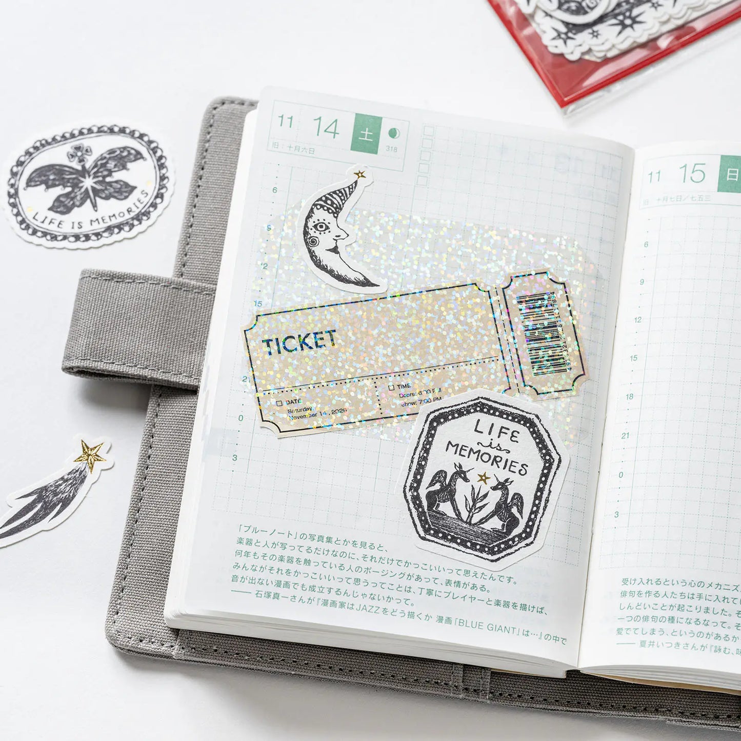 Unforgettable Day Stickers: not a dream,  2026 Hobonichi Accessories