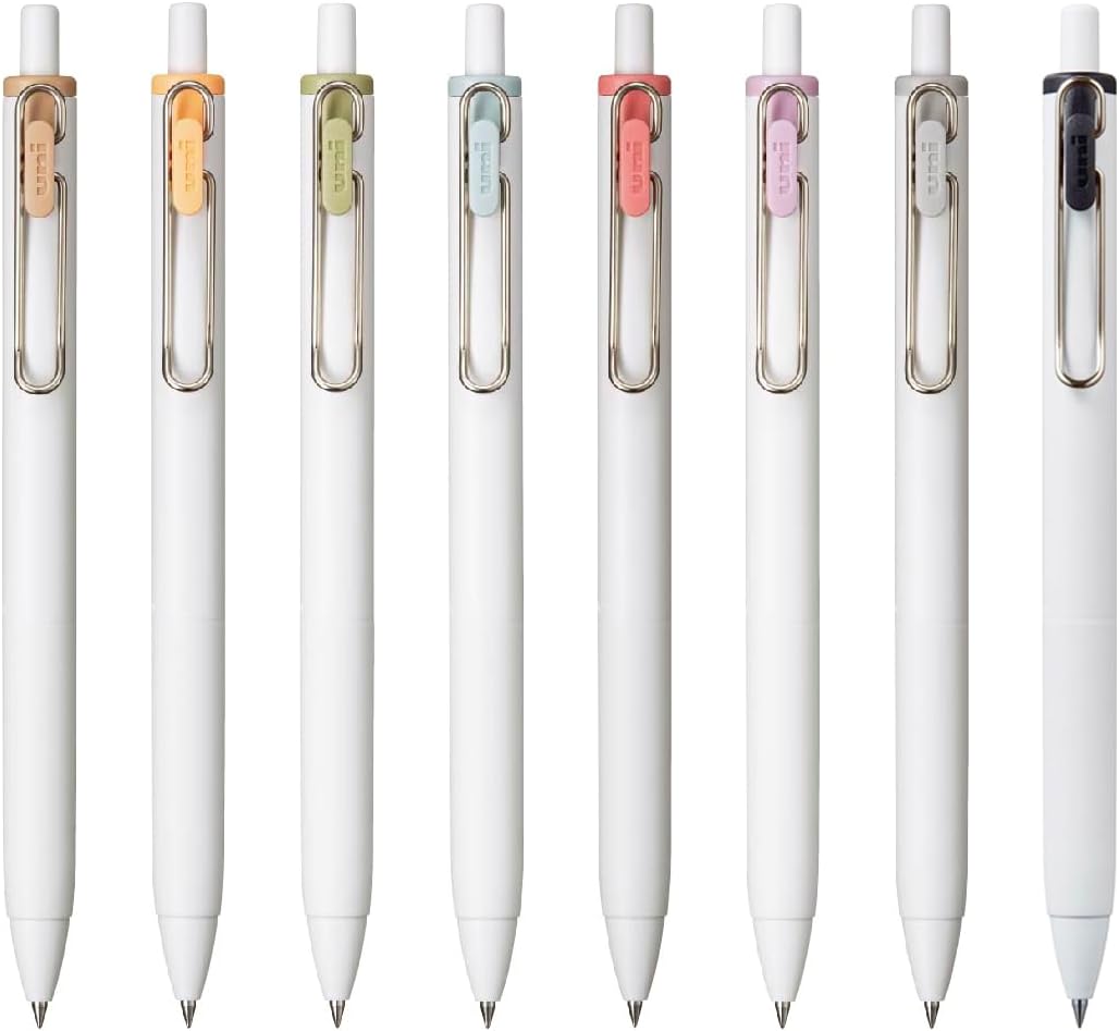 Uni Ball One Gel Ink 0.38mm Ballpoint Pen Fica Color 8 Colors Set
