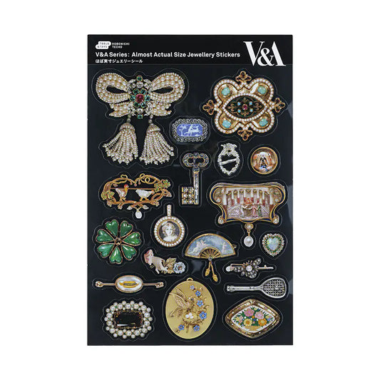 V&A Series: Almost Actual-Size Jewellery Stickers, 2027 Hobonichi Accessories