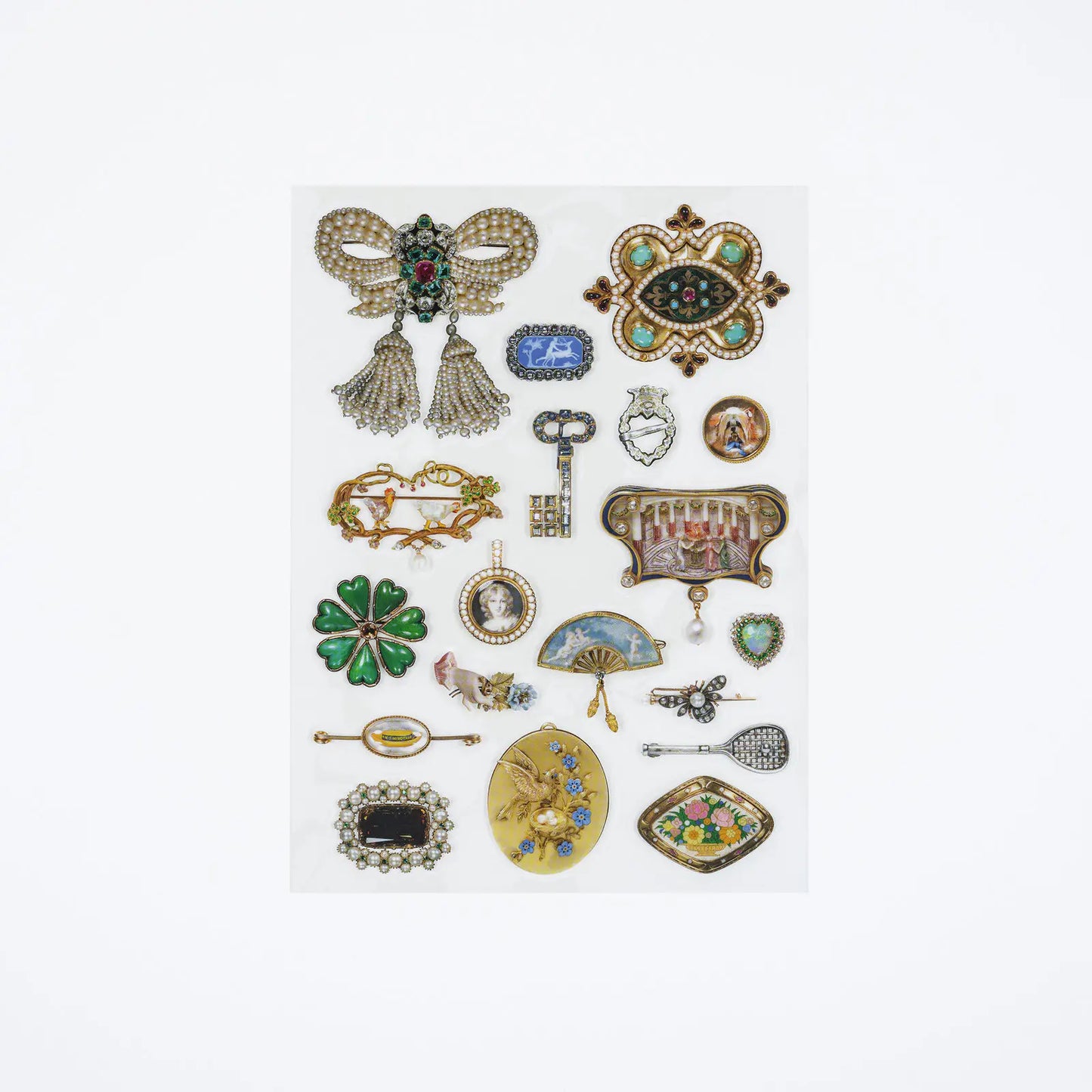 V&A Series: Almost Actual-Size Jewellery Stickers, 2027 Hobonichi Accessories