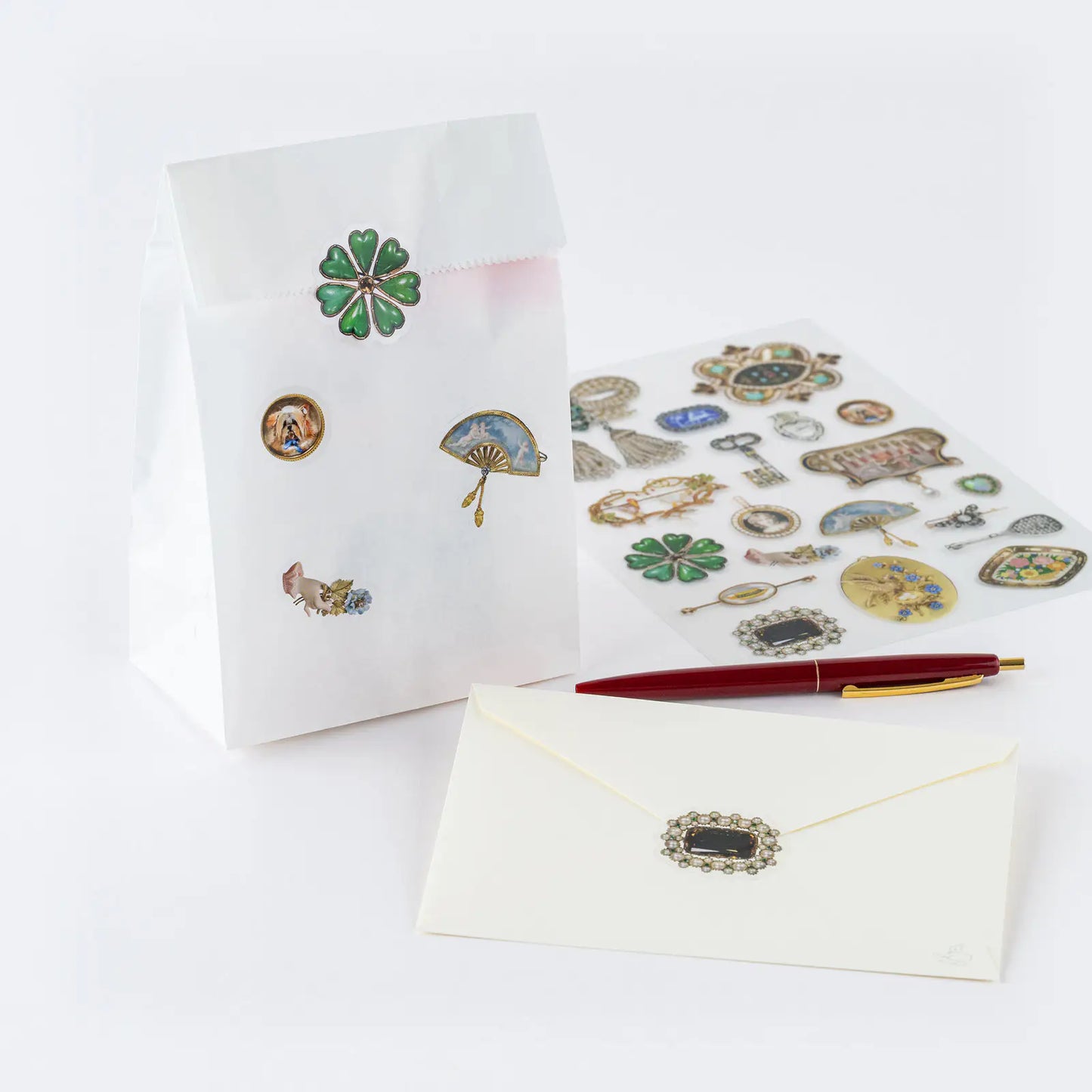V&A Series: Almost Actual-Size Jewellery Stickers, 2027 Hobonichi Accessories