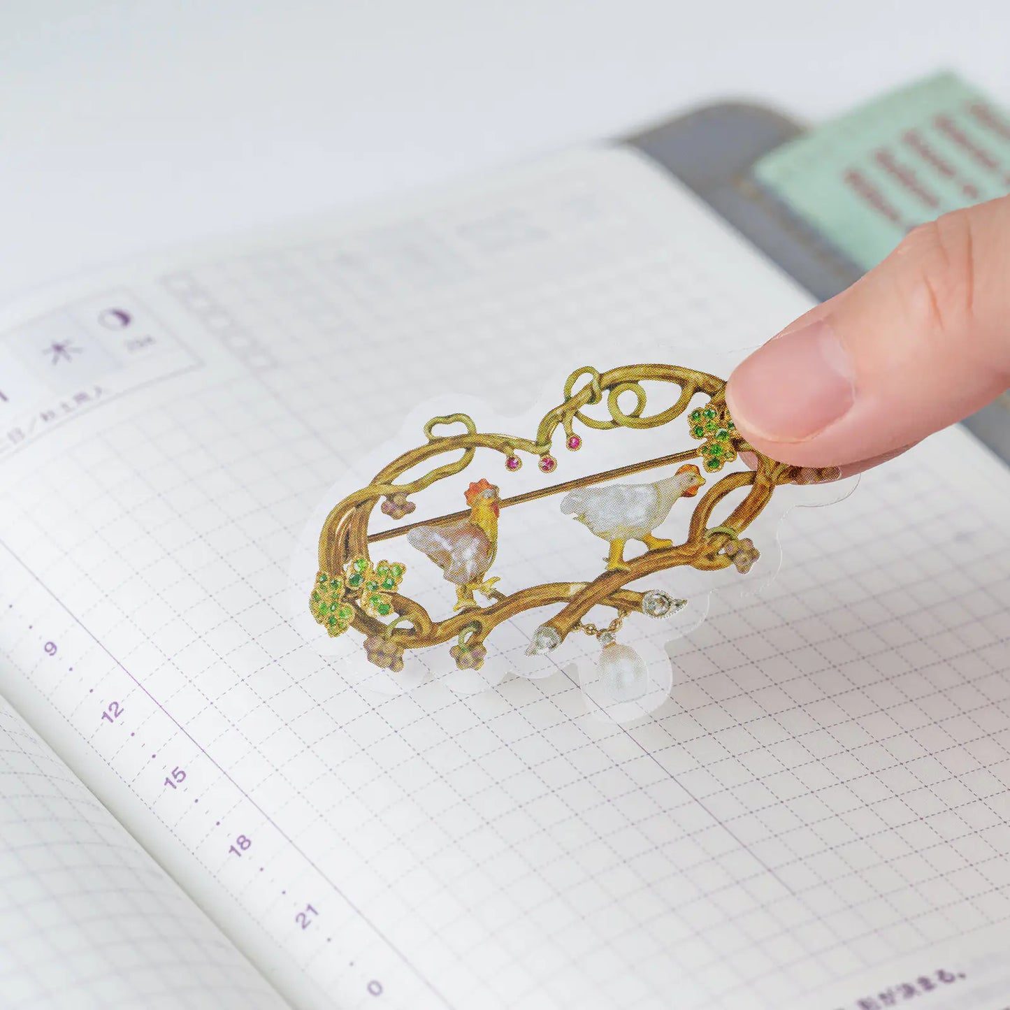 V&A Series: Almost Actual-Size Jewellery Stickers, 2027 Hobonichi Accessories