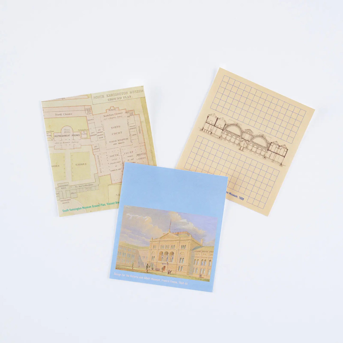 V&A Series: South Kensington Museum Sticky Notes, 2027 Hobonichi Accessories