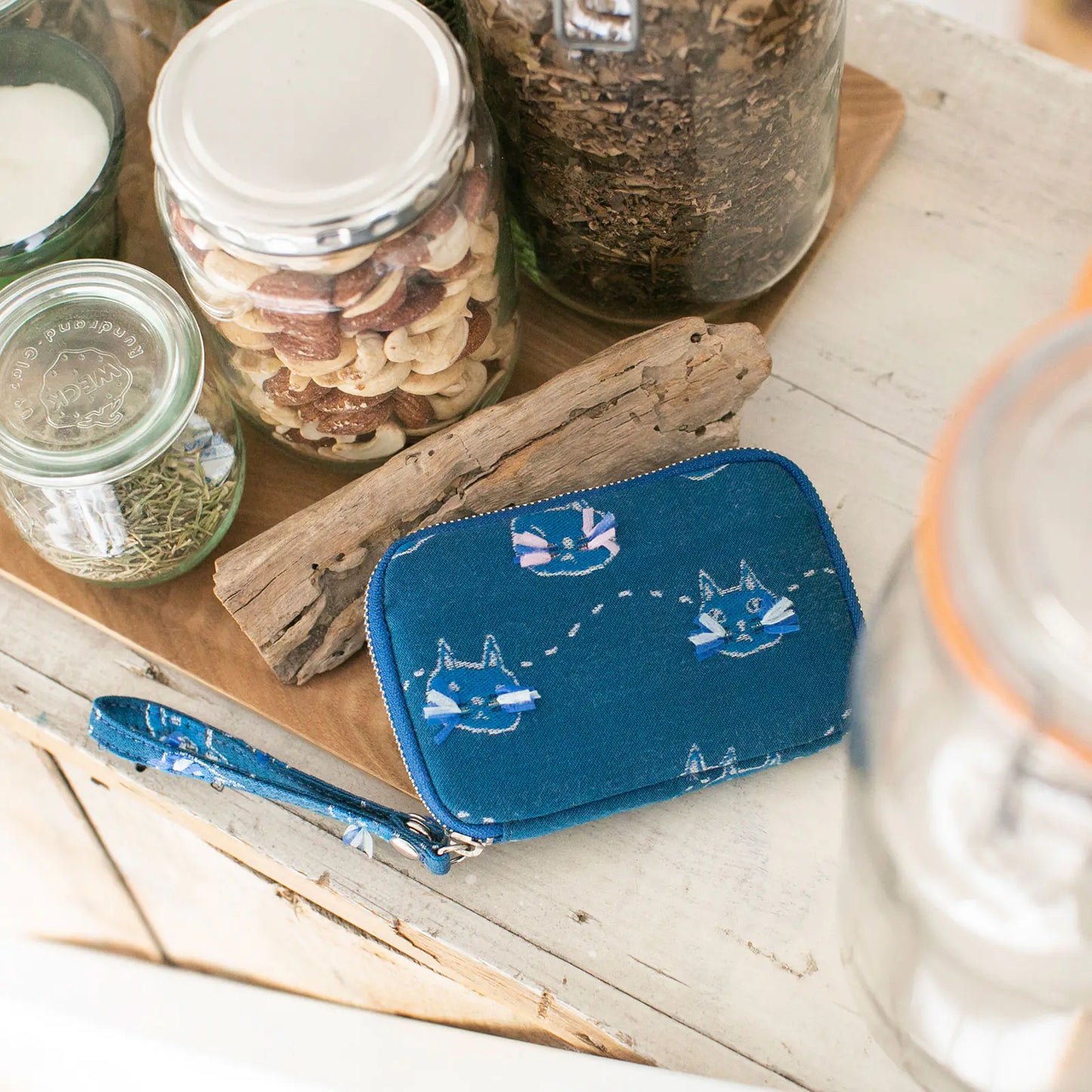 Whisker Cat Drawer Pouch Pocket,  Hobonichi Drawer Pouch Pocket