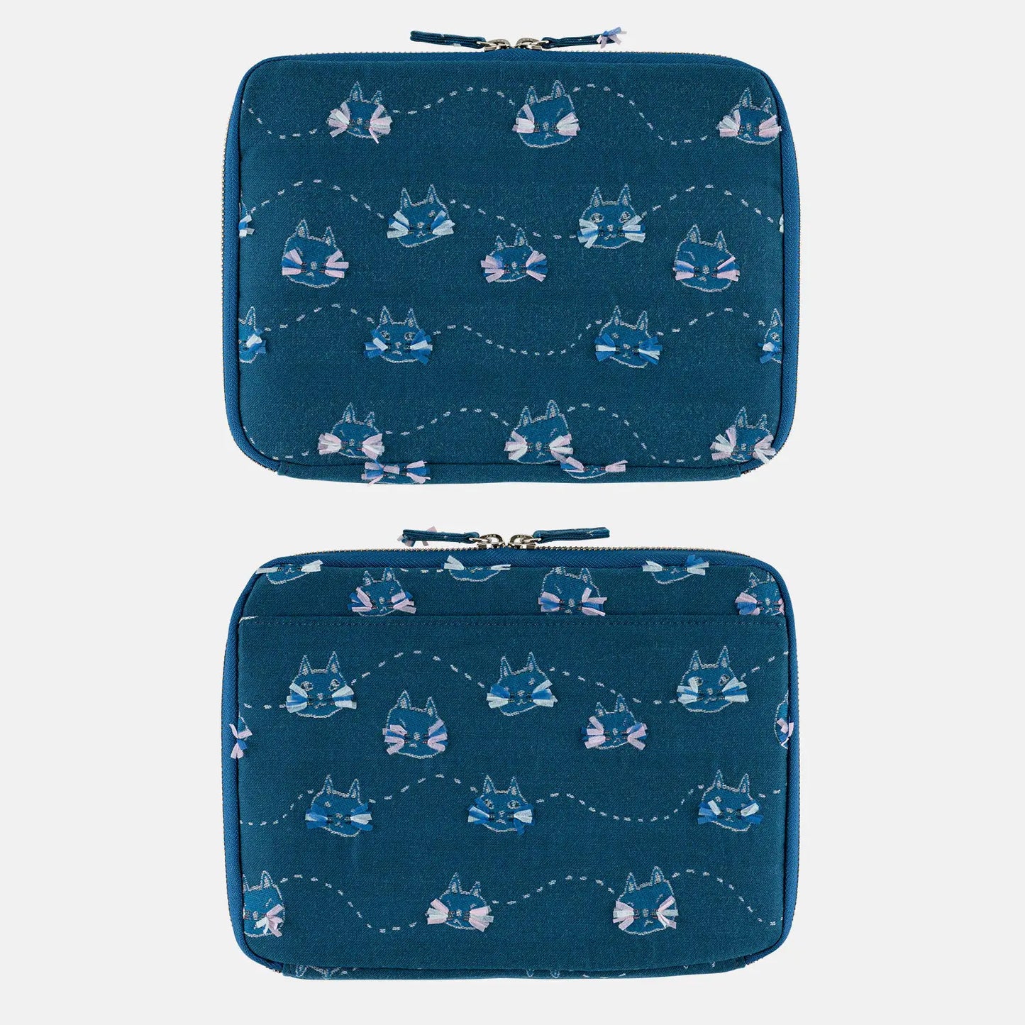 Whisker Cat Large Drawer Pouch,  Hobonichi Large Drawer Pouch