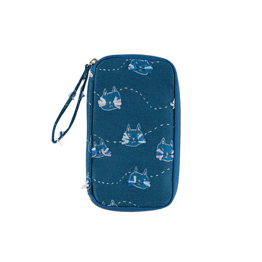 Whisker Cat Small Drawer Pouch,  Hobonichi Small Drawer Pouch