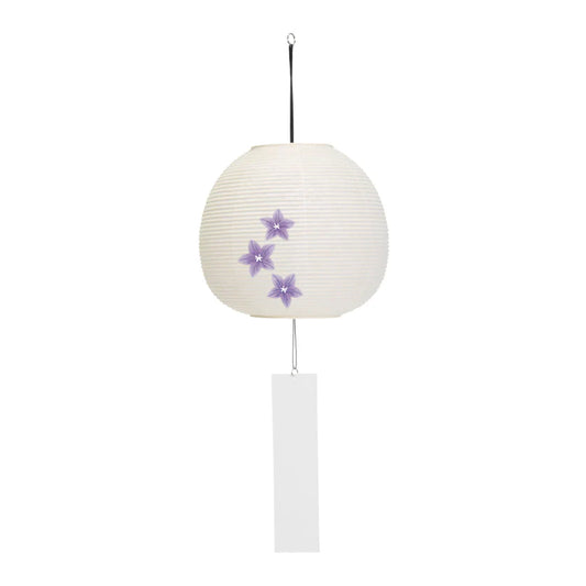 Wind Bell Suifu Lantern - Bellflower - , Japanese Chochin, traditional japanese paper lantern