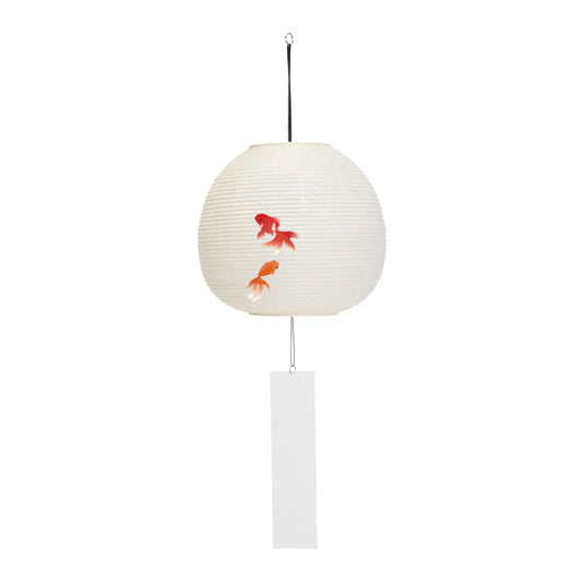 Wind Bell Suifu Lantern - Goldfish - , Japanese Chochin, traditional japanese paper lantern