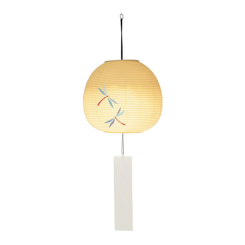 Wind Bell Suifu Lantern - Dragonfly - , Japanese Chochin, traditional japanese paper lantern