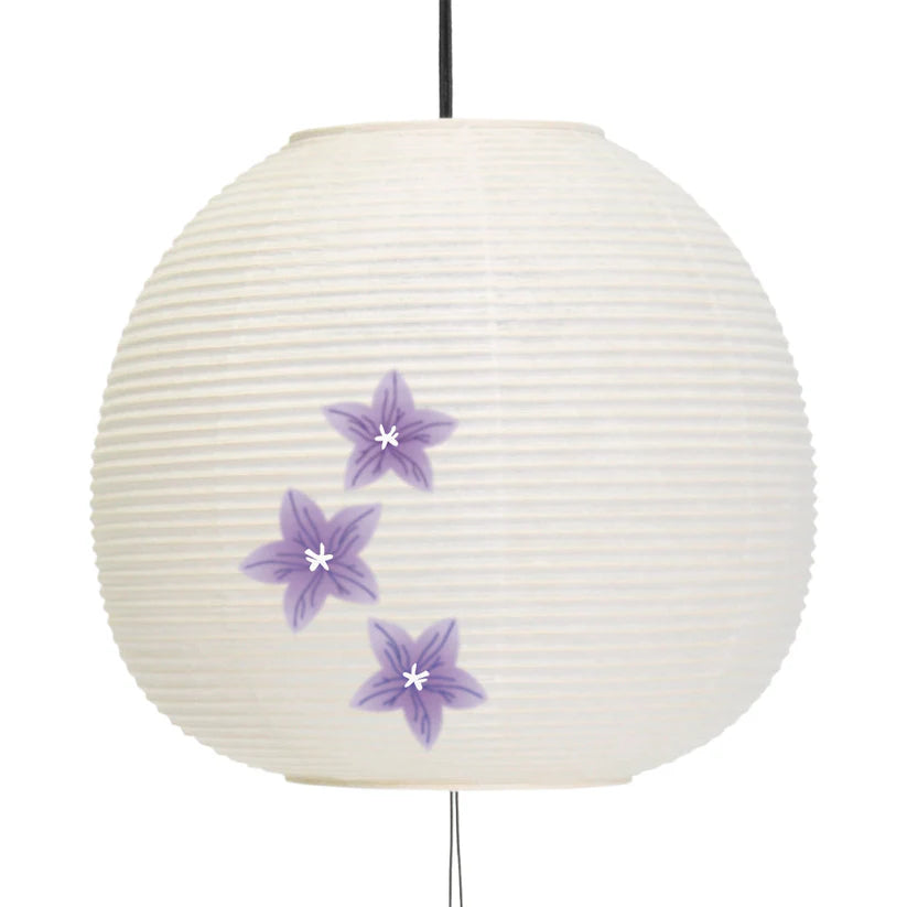 Wind Bell Suifu Lantern - Bellflower - , Japanese Chochin, traditional japanese paper lantern
