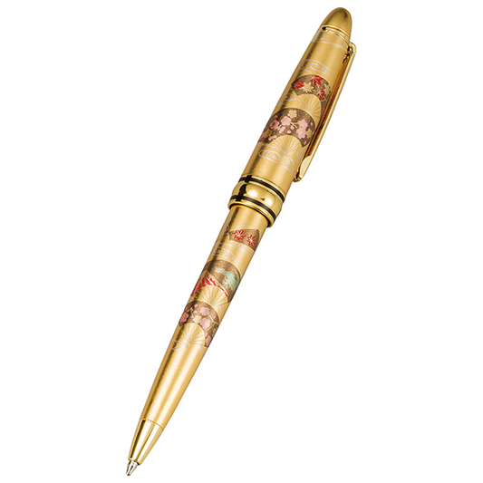 Yamanaka Lacquer Ware MAKI-E Urushi Lacquer Ballpoint Pen - Elegance Kyoto / Gold -