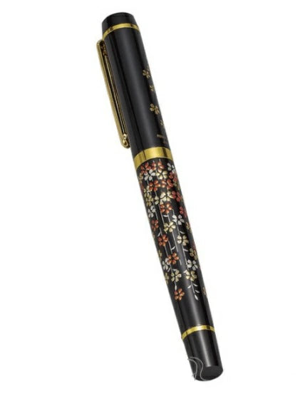 Yamanaka Lacquer Ware High Grade MAKI-E Urushi Lacquer Fountain Pen - Cherry Blossom -