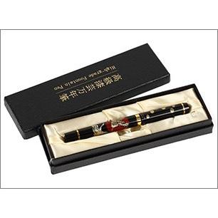 Yamanaka Lacquer Ware High Grade MAKI-E Urushi Lacquer Fountain Pen - Cranes at Sunrise -
