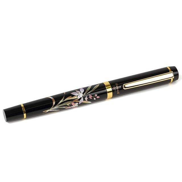 Yamanaka Lacquer Ware MAKI-E Urushi Lacquer Fountain Pen - Orchid -