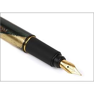Yamanaka Lacquer Ware High Grade MAKI-E Urushi Lacquer Fountain Pen - Red Fuji -