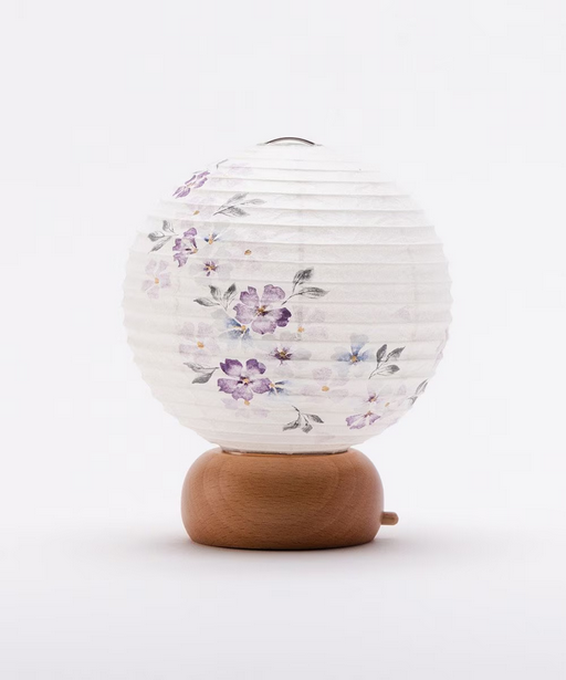 Mini Yame Lantern - Cherry Blossoms at Night - , Japanese Chochin, traditional japanese paper lantern