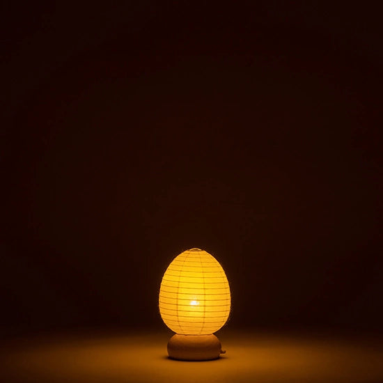Mini Yame Lantern - Egg - , Japanese Chochin, traditional japanese paper lantern