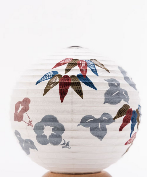 Mini Yame Lantern - Bamboo and Morning Glory - , Japanese Chochin, traditional japanese paper lantern