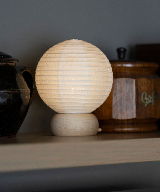 Mini Yame Lantern - Shippo (Interlocking Circles pattern) - , Japanese Chochin, traditional japanese paper la