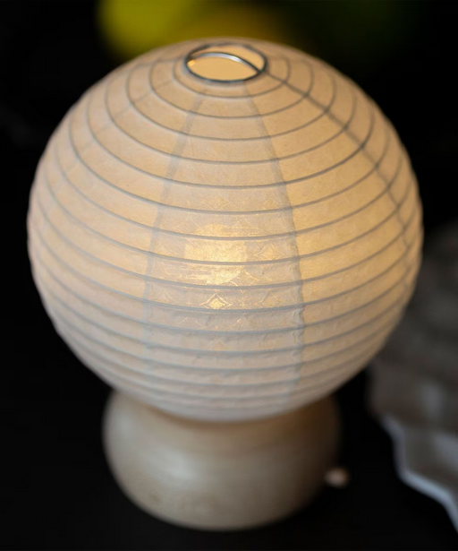 Mini Yame Lantern - Shippo (Interlocking Circles pattern) - , Japanese Chochin, traditional japanese paper la