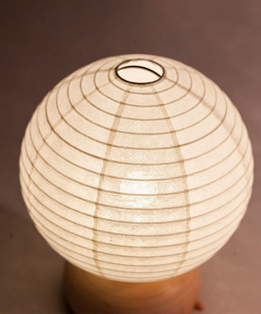Mini Yame Lantern - Shippo (Interlocking Circles pattern) - , Japanese Chochin, traditional japanese paper la