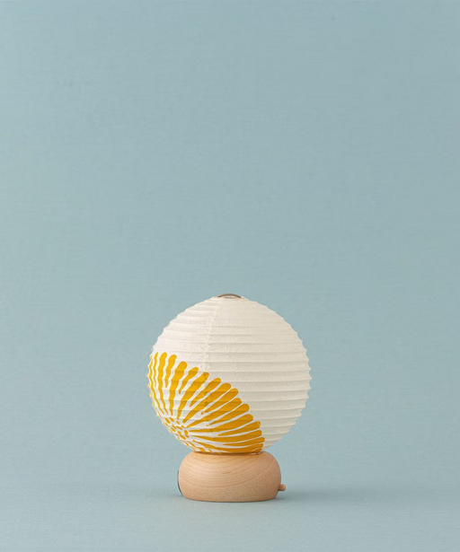 Mini Yame Lantern - Chrysanthemum - , Japanese Chochin, traditional japanese paper lantern